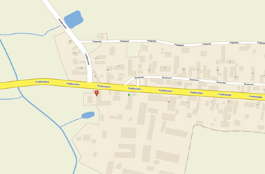 mapa Cyklocentrum Jiří Kučera